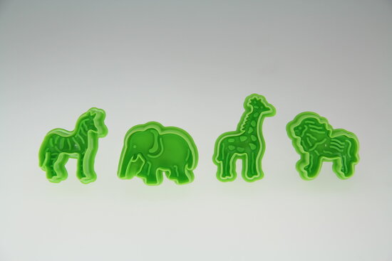 Plunger Cutters [Elephant Lion Zebra Giraffe)