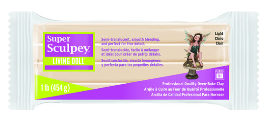 Super Sculpey Living Doll -- Light, 1 lb (454 g)
