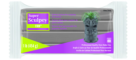 Super Sculpey Firm -- Gray, 1 lb (454 g)