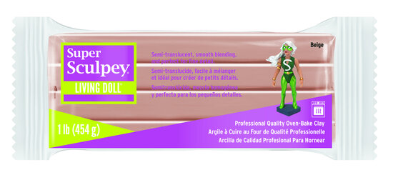 Super Sculpey Living Doll -- Beige, 1 lb (454 g)