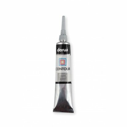 Darwi Glass Outliner 22 ml Silver