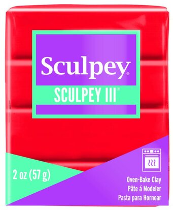 Sculpey III -- Red Hot Red