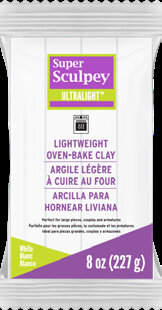 Super Sculpey UltraLight -- White, 8 oz (226 g)