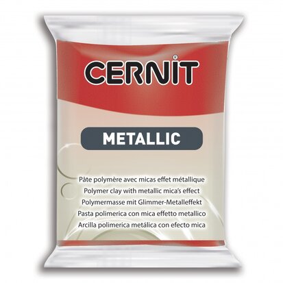 Cernit Metallic, 56gr - Rouge 400