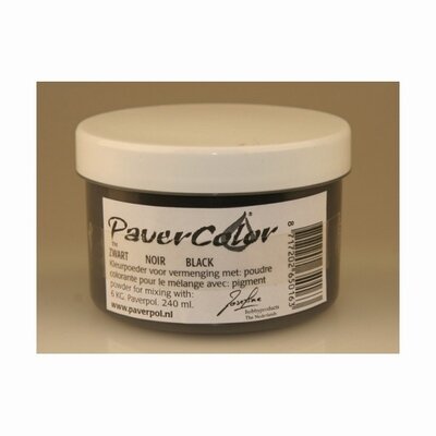 Pavercolor 240 ml. Zwart