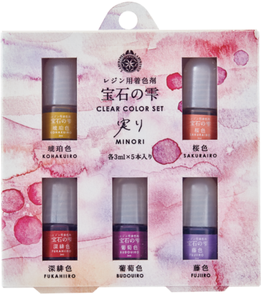 Clear Color Set Traditional Japan Red Minori