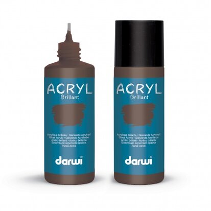 Darwi Acryl Glossy [80 ml] DARK BROWN