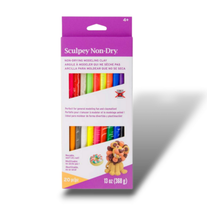 Sculpey Non Dry Modeling Clay -- Color Sampler, 20 pc &ndash; foto van polymeerklei