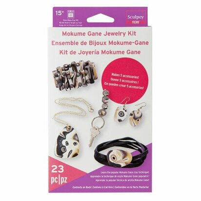Sculpey Premo Mokume Gane Jewelry Kit &ndash; foto van polymeerklei