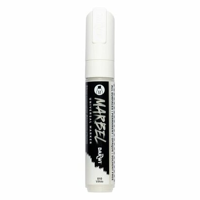 MARBEL marker 12mm wit &ndash; foto van acrylmarker