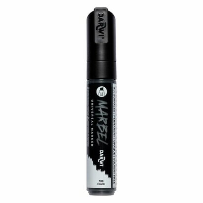 MARBEL marker 12mm zwart &ndash; foto van acrylmarker