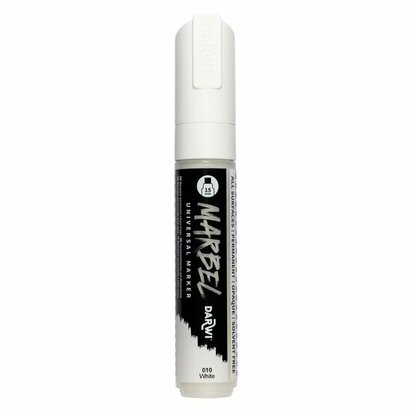 MARBEL marker 15mm wit &ndash; foto van acrylmarker