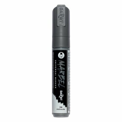 MARBEL marker 15mm anthraciet &ndash; foto van acrylmarker