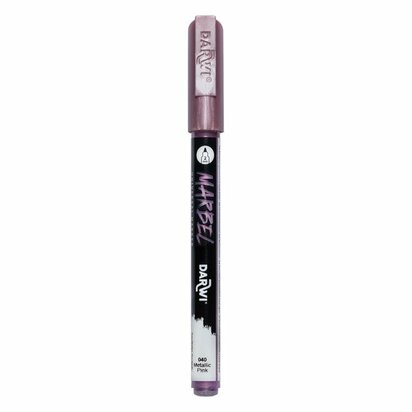 MARBEL marker 2mm roze metallic &ndash; foto van acrylmarker