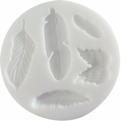 Silecon mould feathers &ndash; foto van mallen