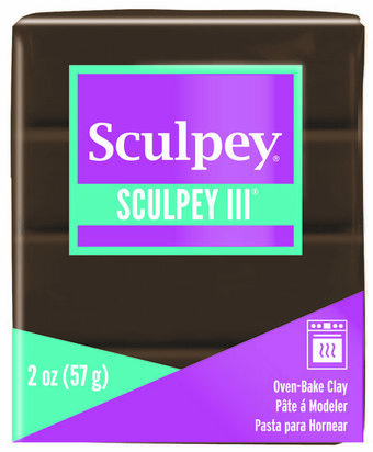 Sculpey III -- Suede Brown &ndash; foto van polymeerklei