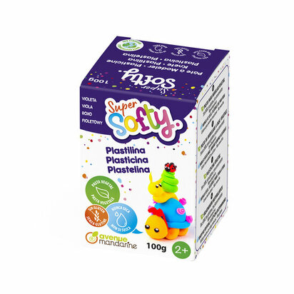 Super Softy Box 100g Purple &ndash; foto van klei