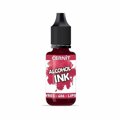 Cernit Alcohol Ink Lipstick red 406 &ndash; foto van polymeerklei