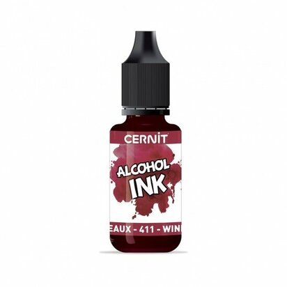 Cernit Alcohol Ink Wine red 411 &ndash; foto van polymeerklei