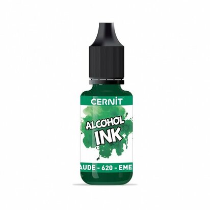 Cernit Alcohol Ink Emerald green 620 &ndash; foto van polymeerklei