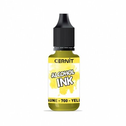 Cernit Alcohol Ink Yellow 700 &ndash; foto van polymeerklei