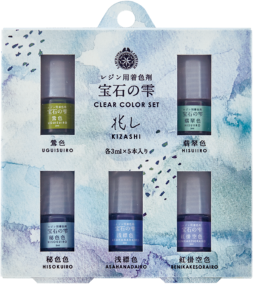Clear Color Set Traditional Japan Blue Kizushi &ndash; foto van product