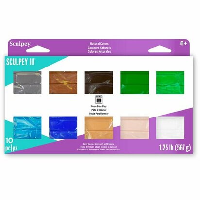 Sculpey III   10 Piece Naturals Multi-pack &ndash; foto van polymeerklei