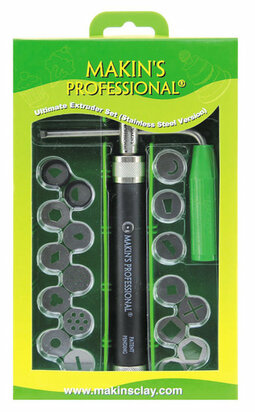 Ultimate Clay Extruder Set Stainless Steel Version &ndash; foto van klei extruder