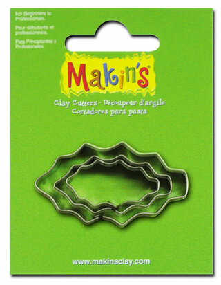 Stainless Steel Cutter Holly Leaf 3 PC Set &ndash; foto van mallen