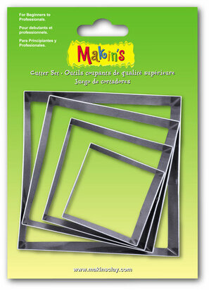 Stainless Steel Cutter Square 4 PC Set &ndash; foto van mallen