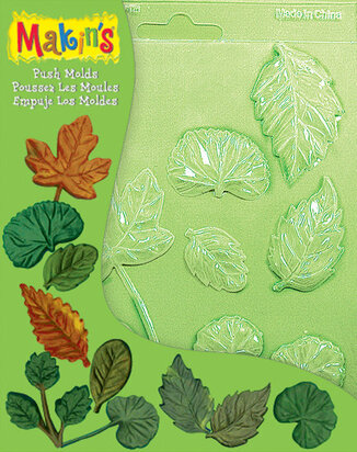 Pushmold Leaves &ndash; foto van kunststof mal
