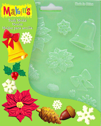 Pushmold Christmas Nature &ndash; foto van kunststof mal