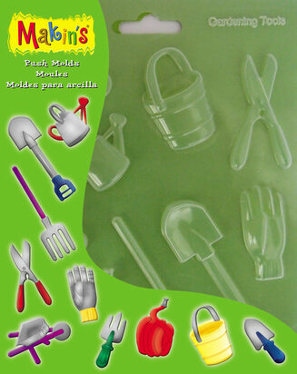 Pushmold Gardening Tools &ndash; foto van kunststof mal