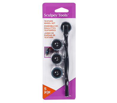 Sculpey Texture Wheel Set &ndash; foto van polymeerklei