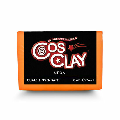 Cosclay NEON - Orange &ndash; foto van polymeerklei