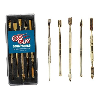 Gold Steel Sculpting Set