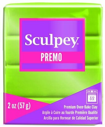 Sculpey Premo -- Bright Green Pearl &ndash; foto van polymeerklei