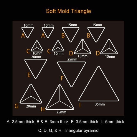 Soft Mold Triangle Pyramid