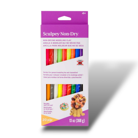 Sculpey Non Dry Modeling Clay -- Color Sampler, 20 pc 