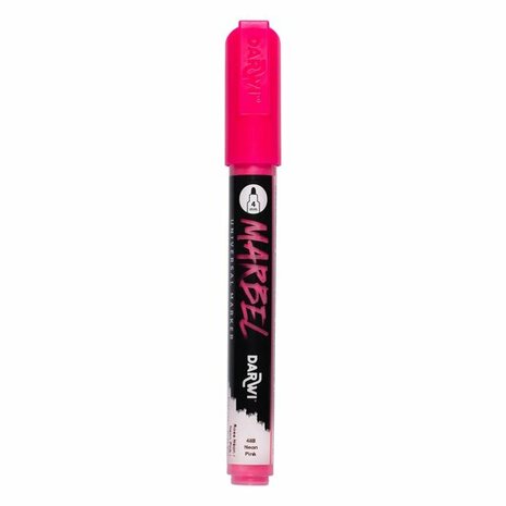 MARBEL marker 4mm fluo roze &ndash; foto van acrylmarker