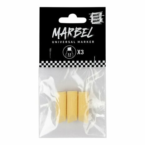 MARBEL vervangpunten marker 12mm (3st) &ndash; foto van acrylmarker