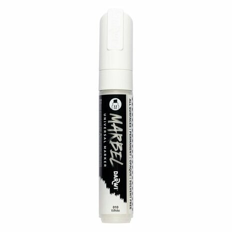 MARBEL marker 12mm wit &ndash; foto van acrylmarker