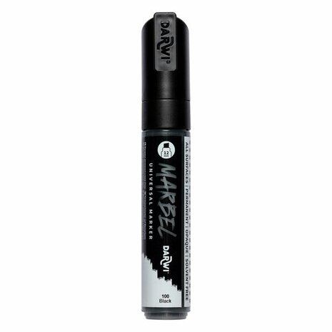 MARBEL marker 12mm zwart &ndash; foto van acrylmarker