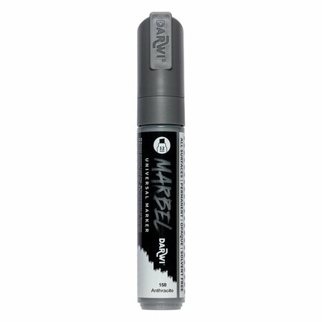 MARBEL marker 12mm anthraciet &ndash; foto van acrylmarker