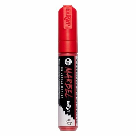 MARBEL marker 12mm klaproos &ndash; foto van acrylmarker