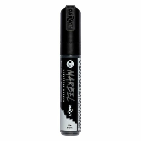 MARBEL marker 15mm zwart &ndash; foto van acrylmarker