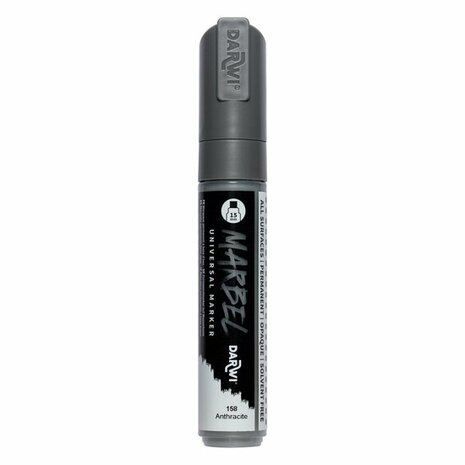 MARBEL marker 15mm anthraciet &ndash; foto van acrylmarker