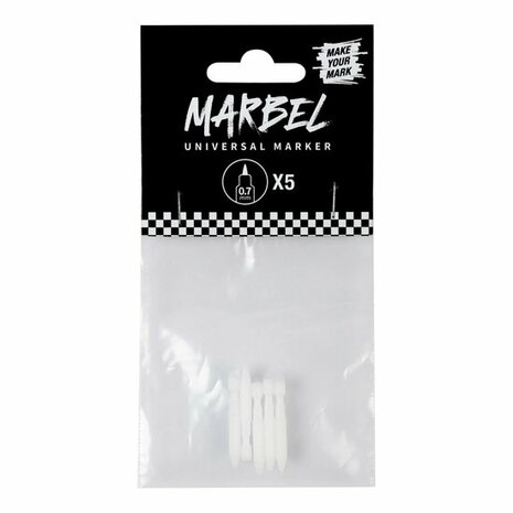 MARBEL vervangpunten marker 1mm (5st) &ndash; foto van acrylmarker