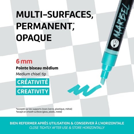 MARBEL marker 6mm anthraciet N&deg;158