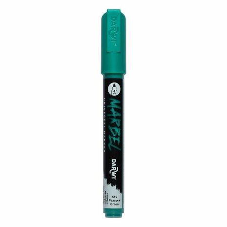 MARBEL marker 4mm pauw groen &ndash; foto van acrylmarker